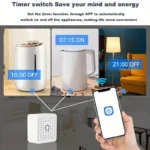 Mini interrupteur intelligent Wifi type 16A compatible avec l'application Alexa et Google Home pour contrôle à distance – Image 6