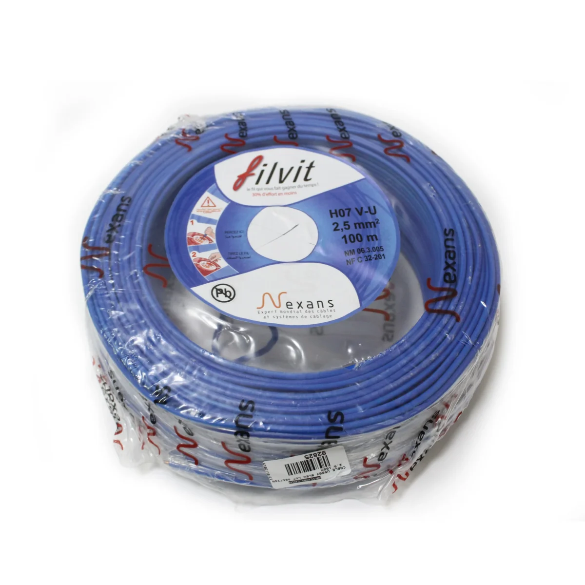 ROULEAU CABLE U500V  RIGIDE  2.5MM  NEXANS - INGELEC ( 100M ) – Image 1