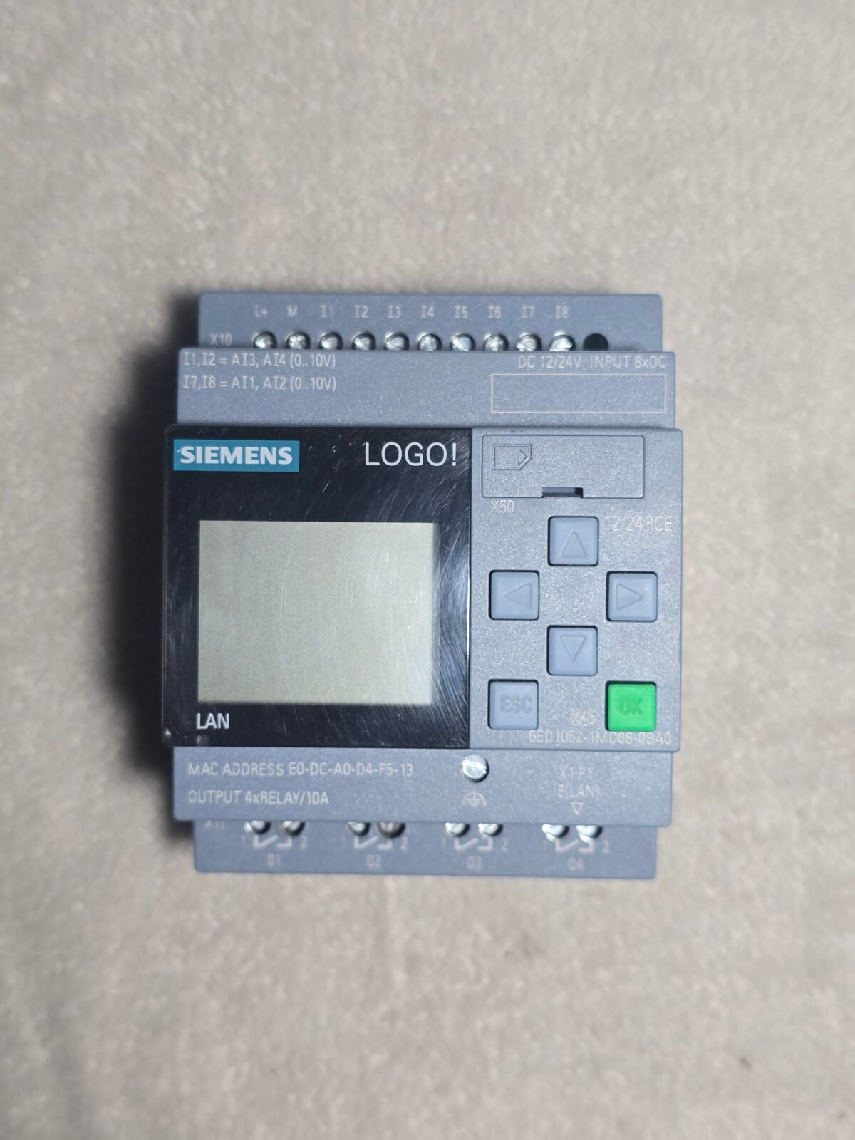 Module logique Siemens LOGO, 8 entrées , 4 sorties , Relais – Image 1