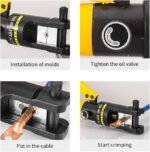 Pince à sertir hydraulique jusqu’à 300 MM 13 tonnes YQK-240/YQK-300 – Image 4