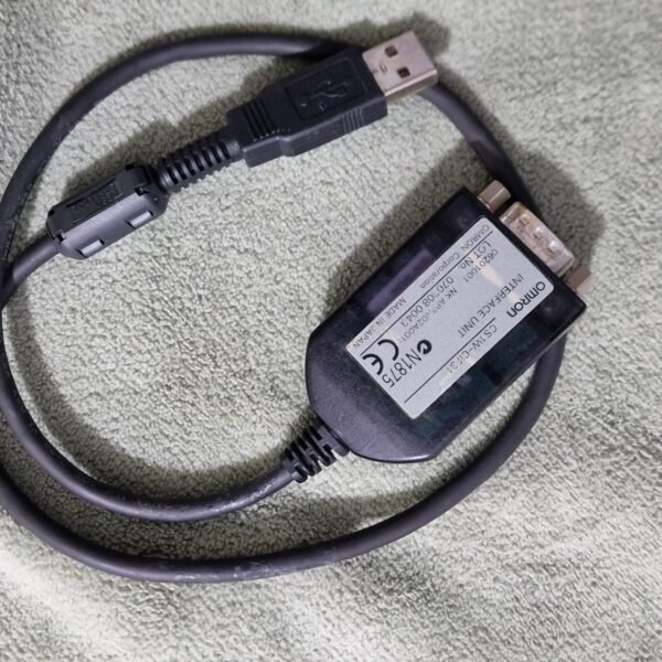 The CS1W-CIF31 USB-Serial Conversion Cable connects CS/CJ/CP Series, C Series, CVM1/CV Series of OMRON PLC (Programmable Controller) or PT (Programmable Terminal) to a personal computer's USB port.