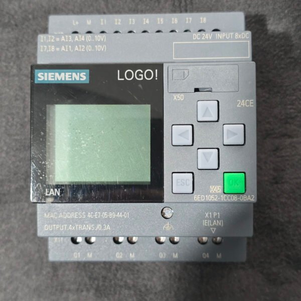 Siemens LOGO! 24V - Sorties Transistors (8 Entrées / 4 Sorties) | Matelec Maroc