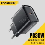 Chargeur Rapide Essager Mini 30W USB-C (PD & QC 3.0) | Matelec Maroc