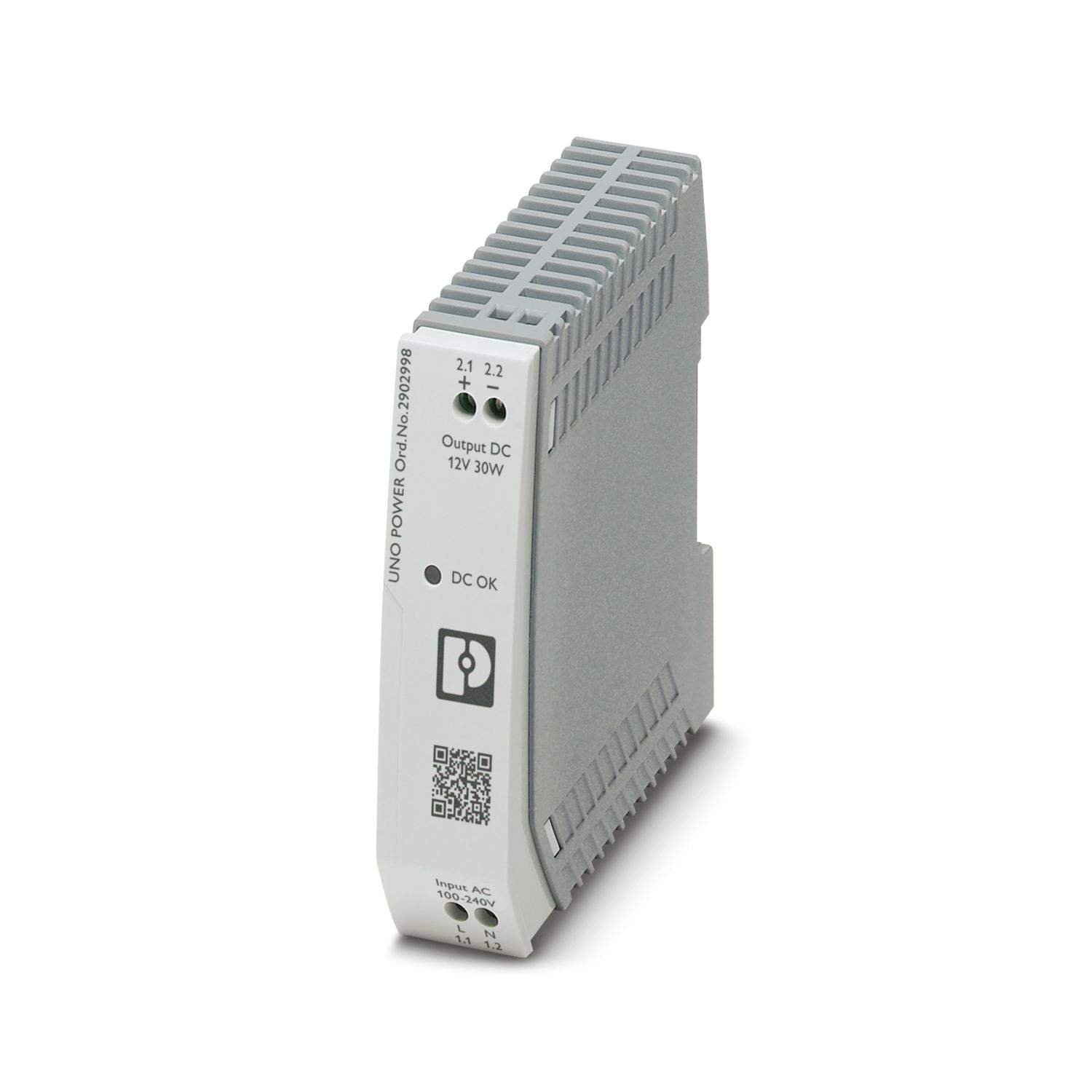 alimentation-phoenix-contact-2902998-uno-ps-12v-30w.webp Alimentation 12V DC 30W Phoenix Contact 2902998 Maroc | Matelec – Image 1